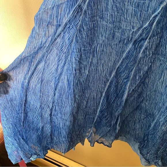 Rococo Sand Long Skirt blue Cobalt maxi organza indigo resort Revolve S - Picture 8 of 9